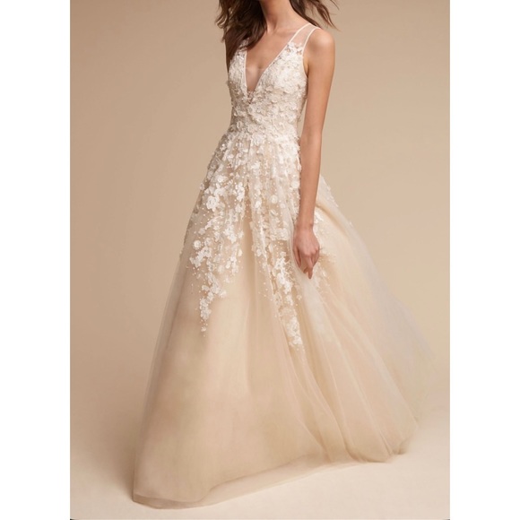 BHDLN Ariane Etoile Ivory Wedding Gown | Anthropologie - Picture 4 of 14